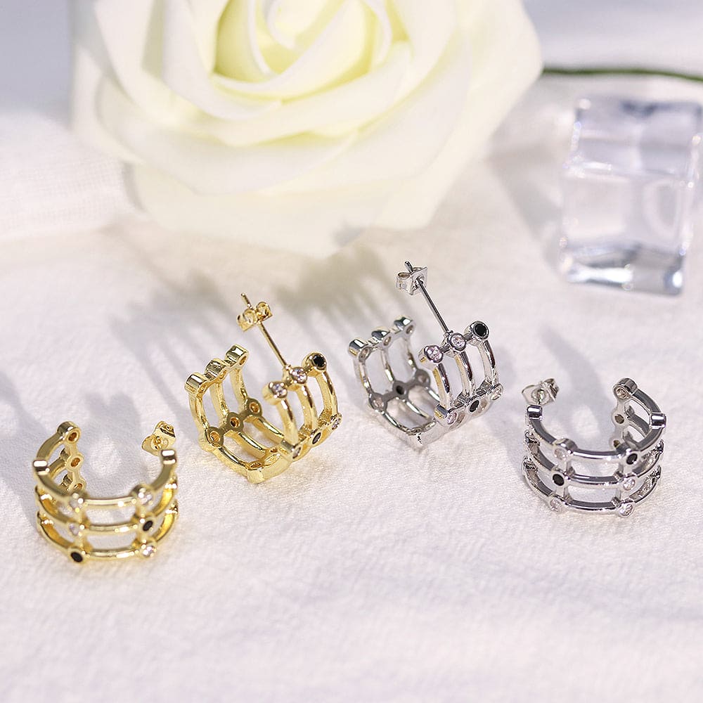 Argola 3 Fileiras XYE104119 耳环