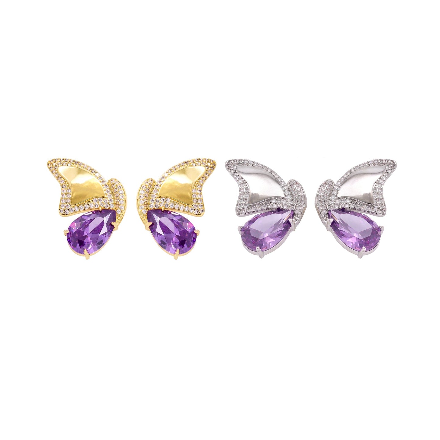 Brinco Asas de Borboleta e Gotas XYS101193