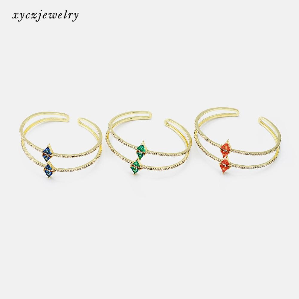 Bracelete cravejado losango XYH100606 手镯