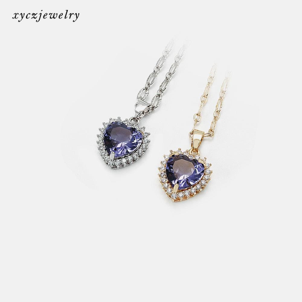 Colar Coração Luxuoso XYP101704 吊坠+链条
