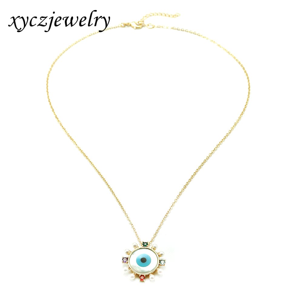 BRUTO - Colar pingente olho grego cores XYN100920