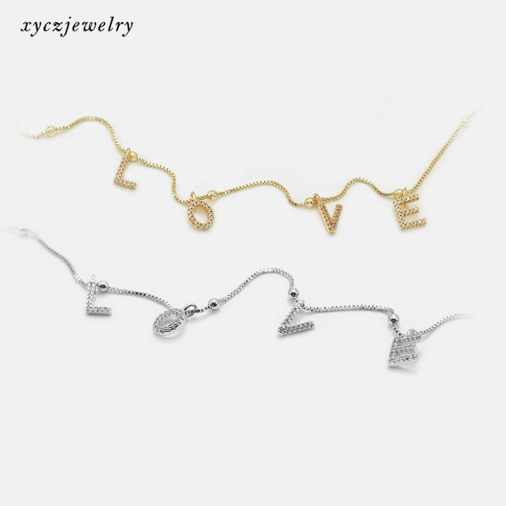 Colar com pingente LOVE XYN100713 DIY