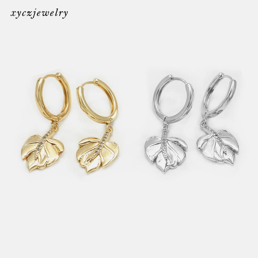 Brinco Argolinha Folha XYE103496