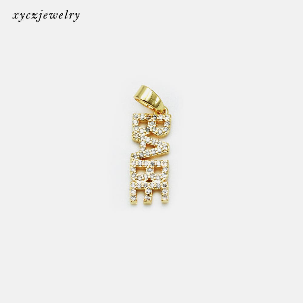 Berloque/Pingente BABE Cravejado XYPJ100361