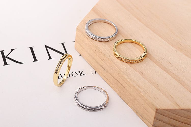 Anel Meia Aliança XYR102247-2 戒指 ring
