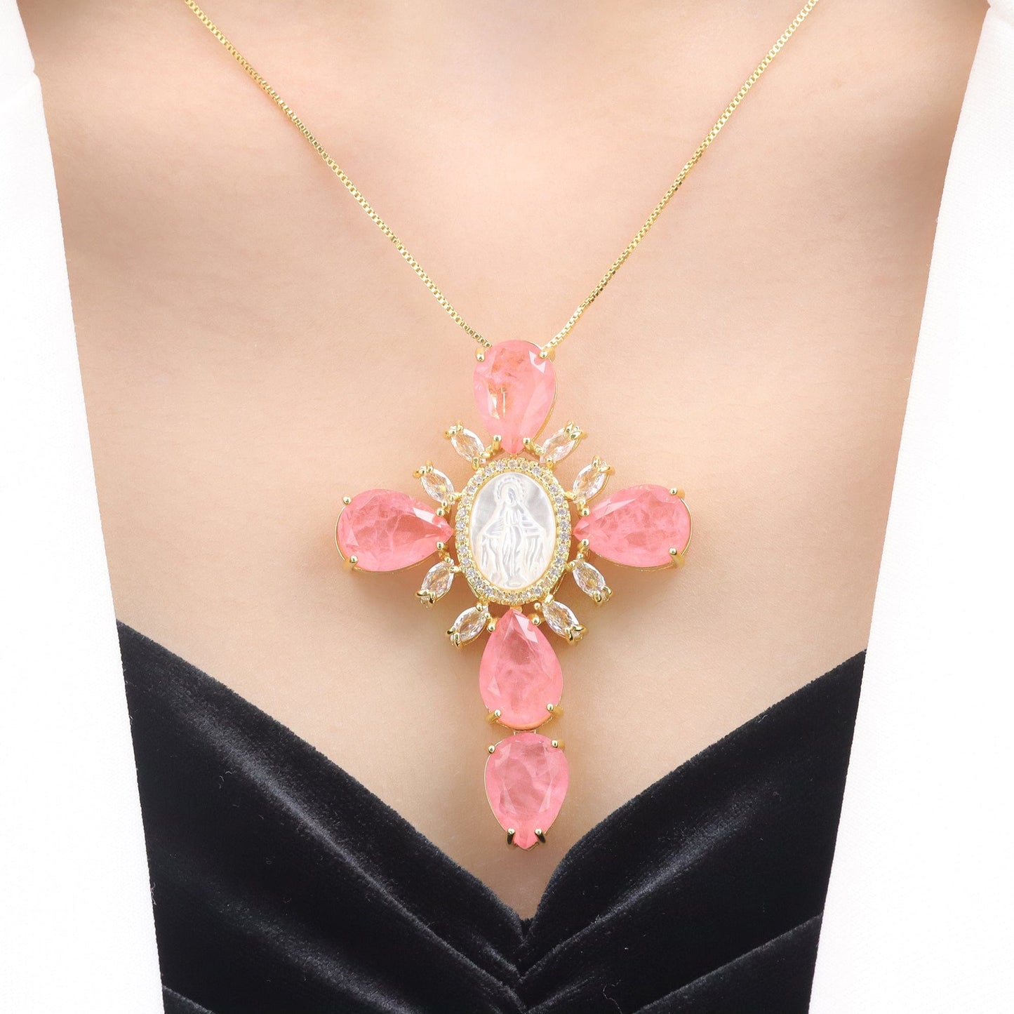 Colar N. Senhora e Cruz Fusion XYP101379