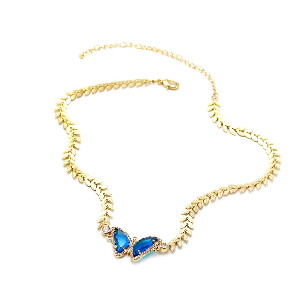 Colar Borboleta Espelhada XYS100967 butterfly necklace VENDIDO SEPARADAMENTE