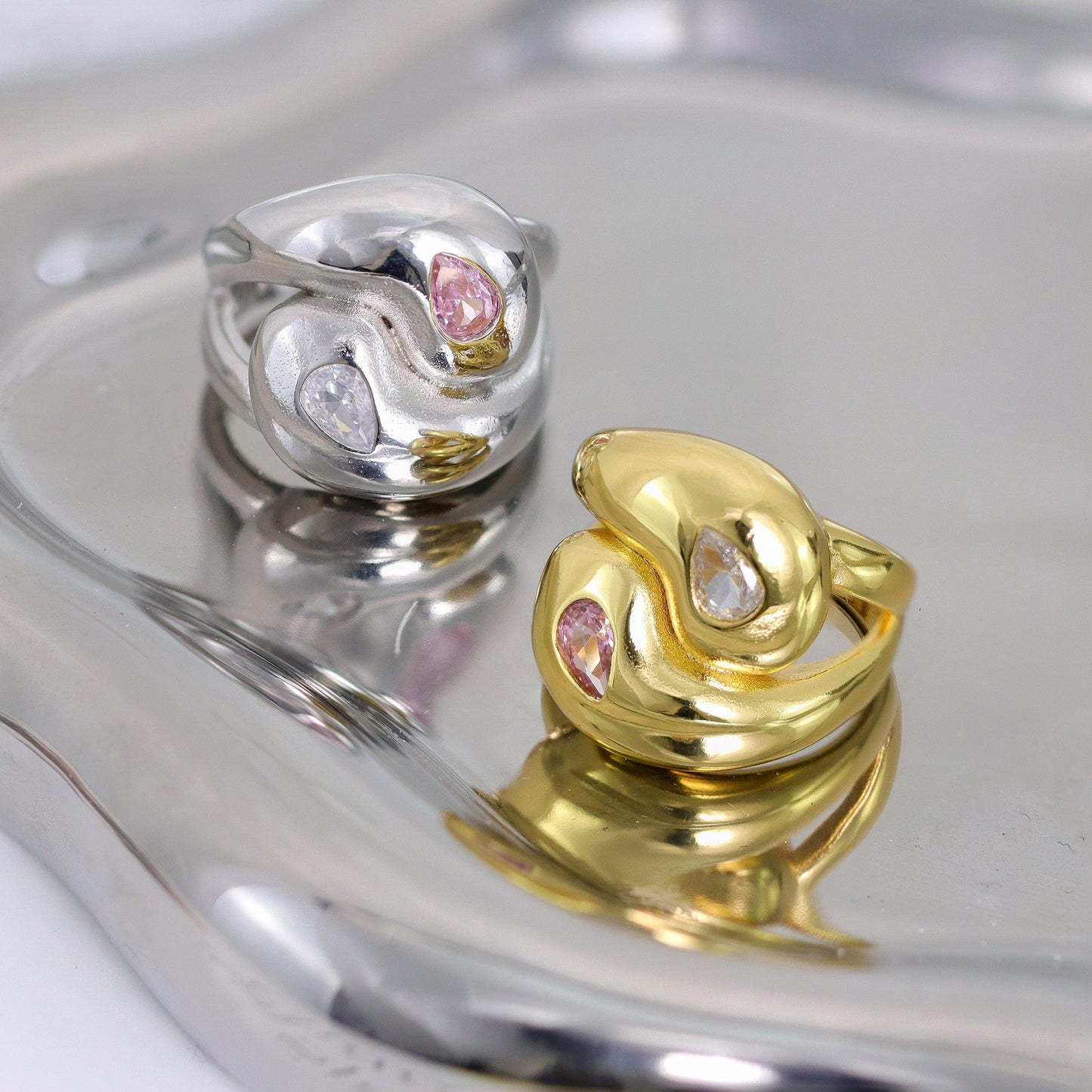 Anel Gotas Luxo XYR103543-1-ring