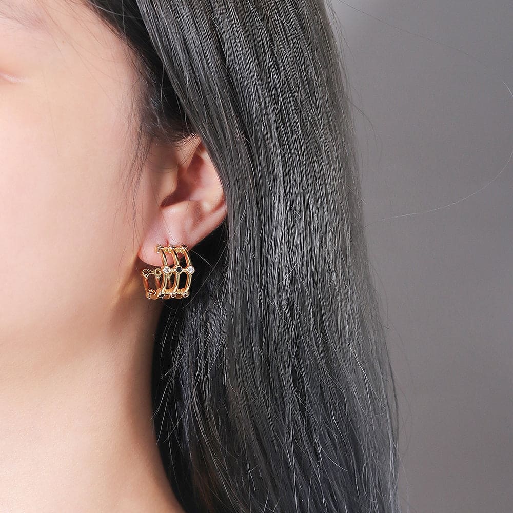 Argola 3 Fileiras XYE104119 耳环