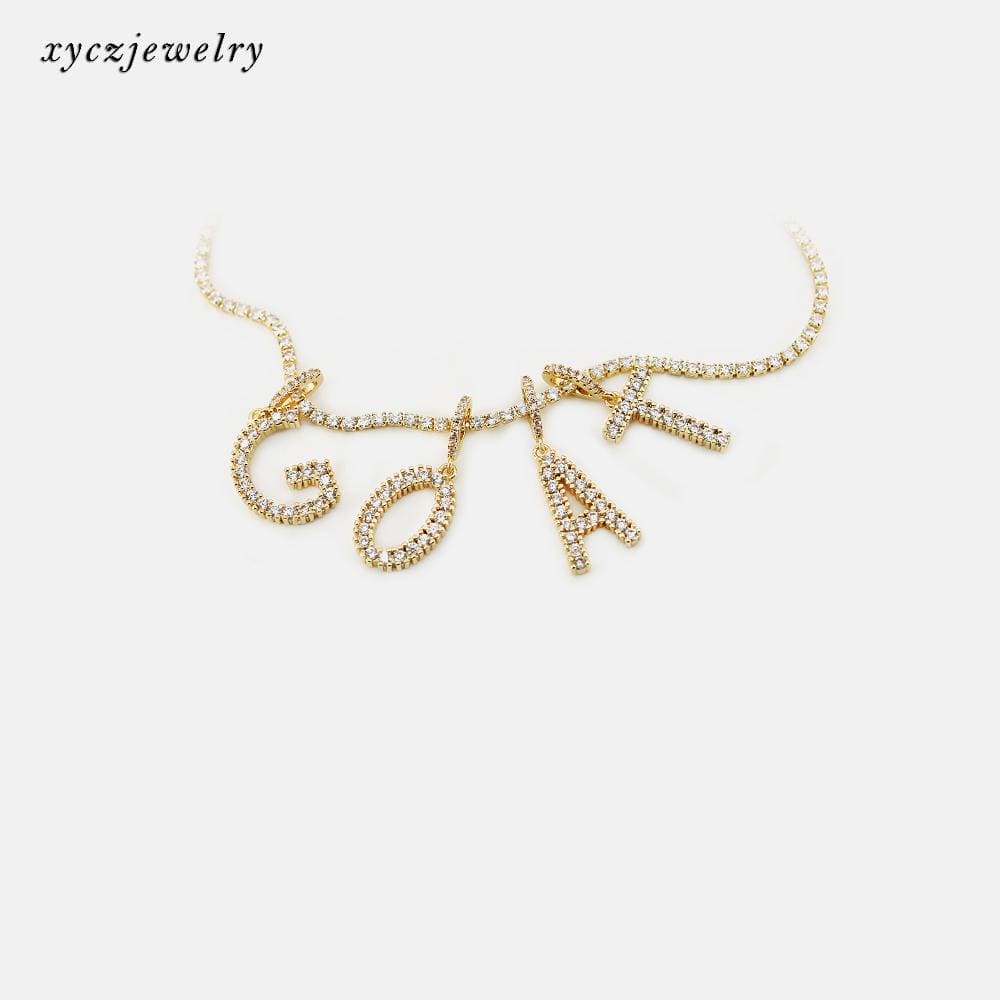 Pingente de letra inicial XYP101697 acessórios 配件