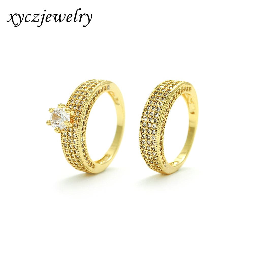 Anel Solitário com Aparador XYS100835 ring set