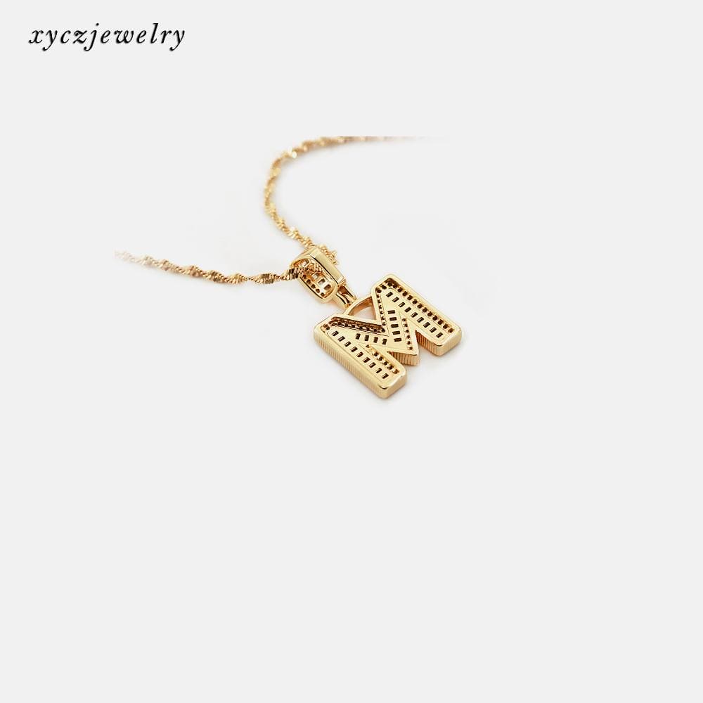 Colar Letras Grandes XYP101703 吊坠+链条