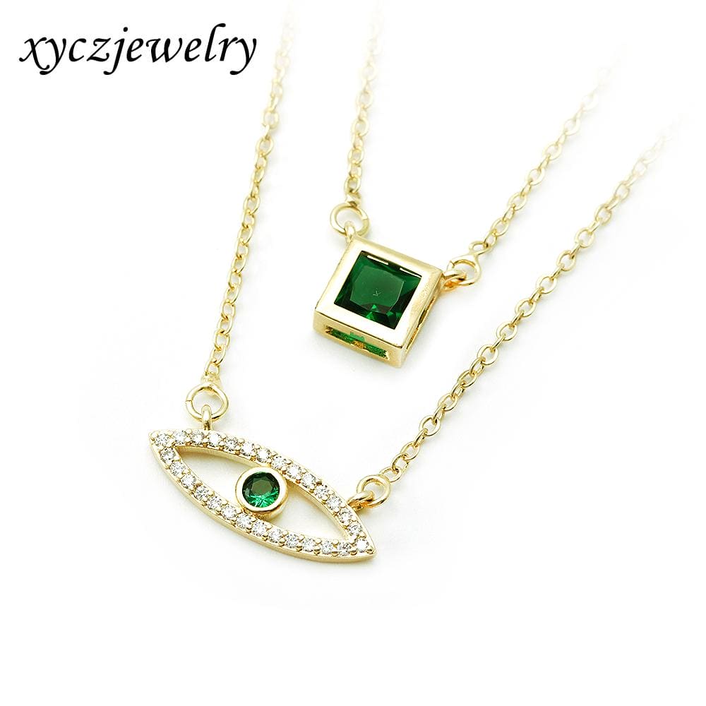 Colar Duplo Olho Grego XYN100930 项链