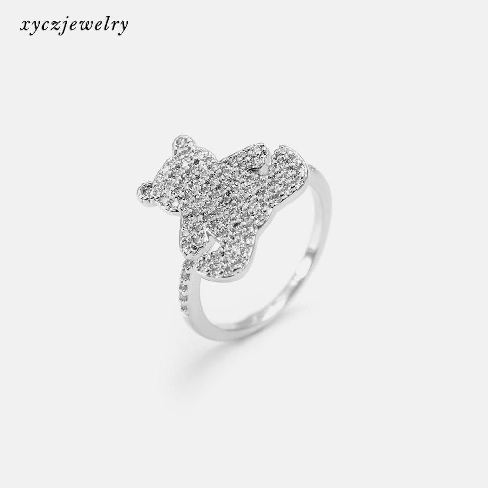 Anel urso cravejado no atacado