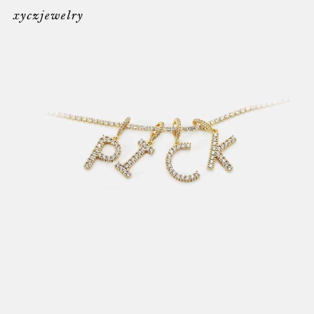 Pingente de letra inicial XYP101697 acessórios 配件