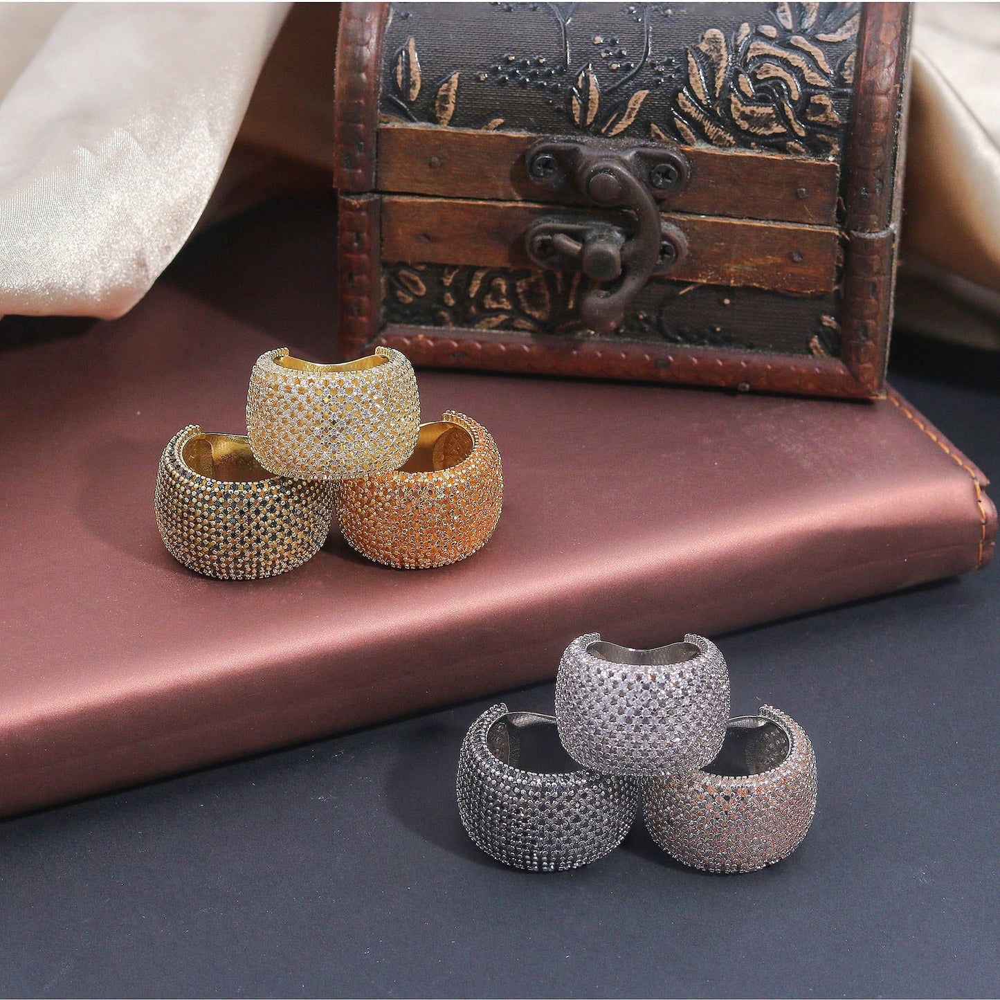 Anel Cravação Pave XYR102411 RING
