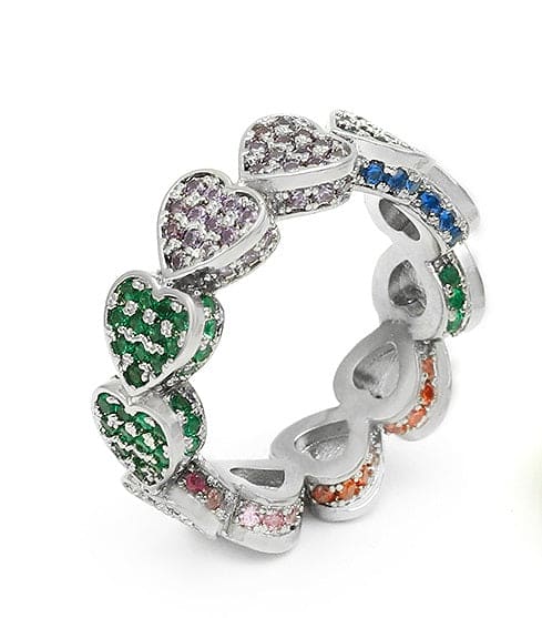 Anel roda de corações no atacado