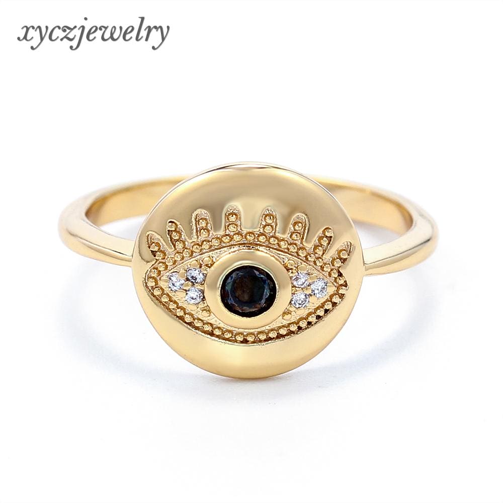 DESC - Anel Olho Grego Cravejado XYR102635