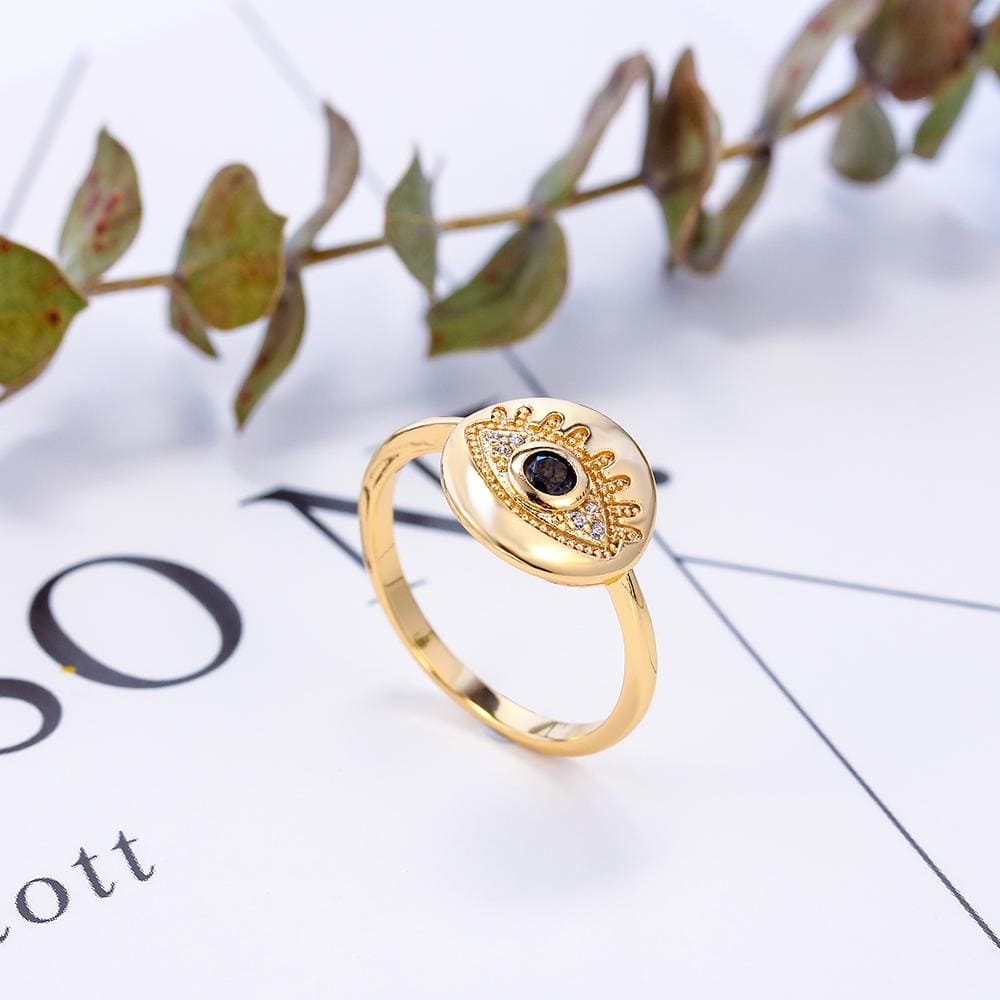 DESC - Anel Olho Grego Cravejado XYR102635