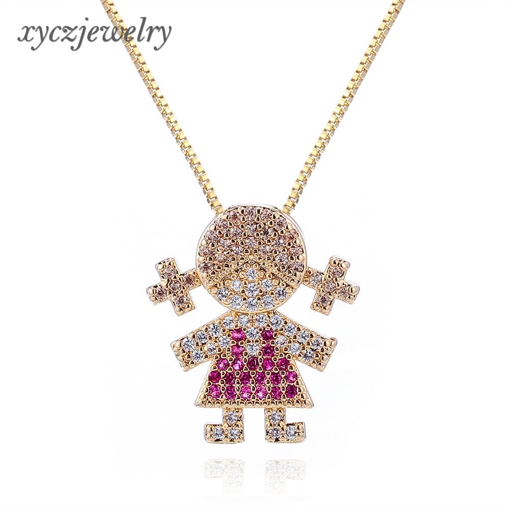 Colar Menina cravejado XYP101296