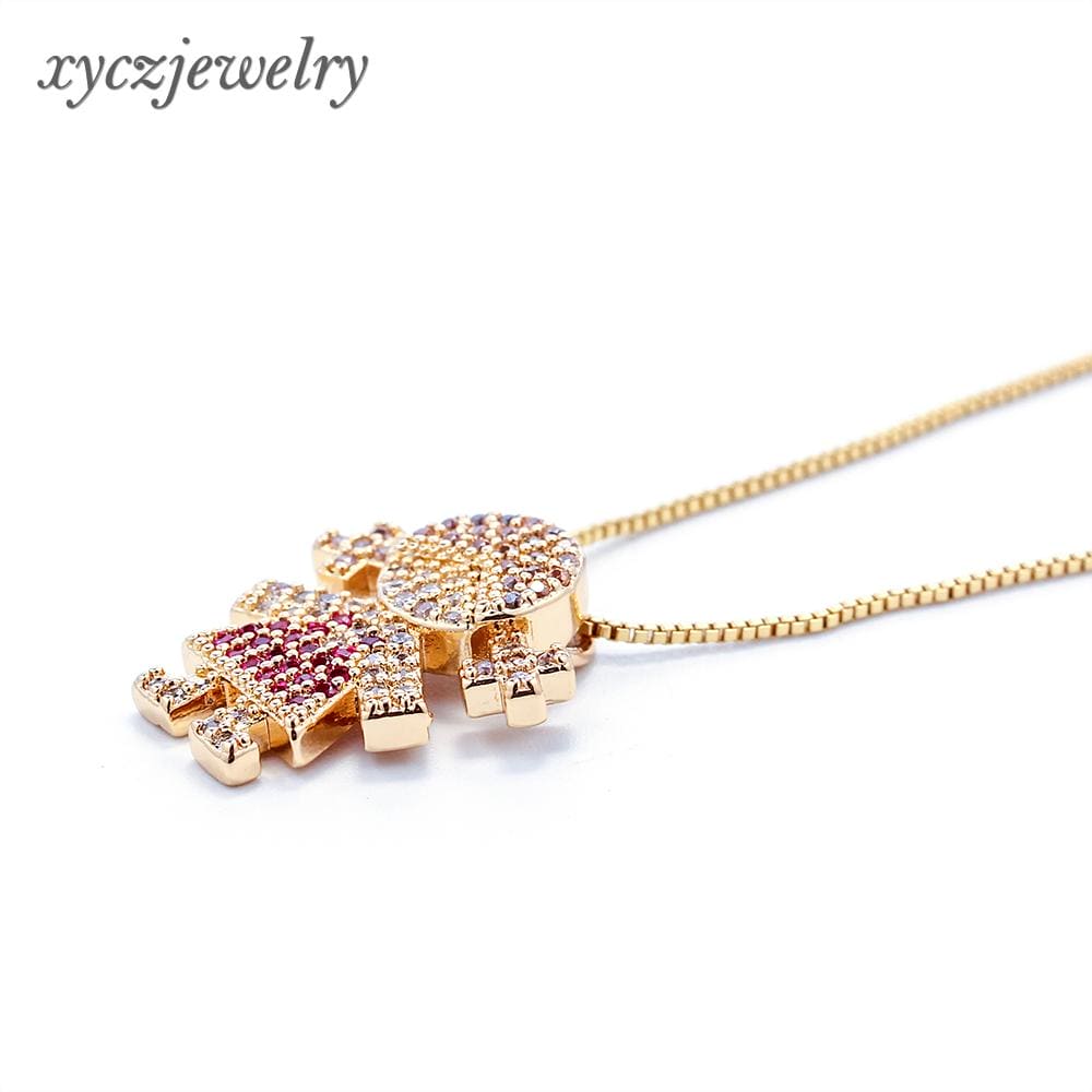 Colar Menina cravejado XYP101296