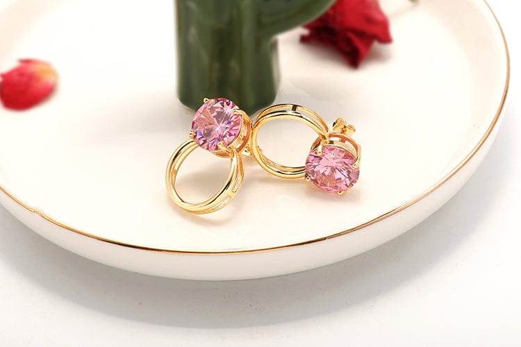 Brinco Argola Frontal Ponto de Luz XYE103376