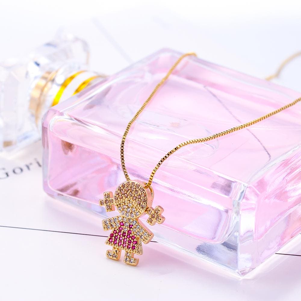 Colar Menina cravejado XYP101296