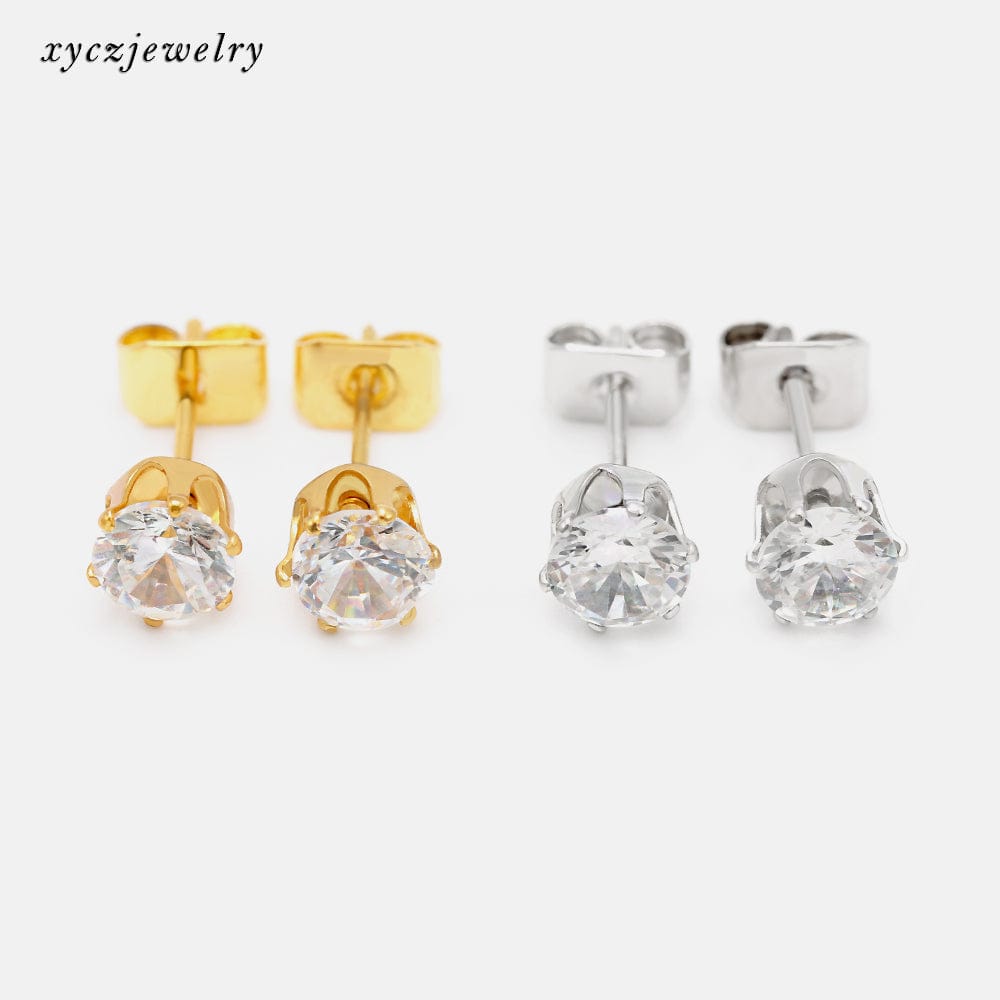 Brinco ponto de luz solitario XYE101309 earring 机压款式