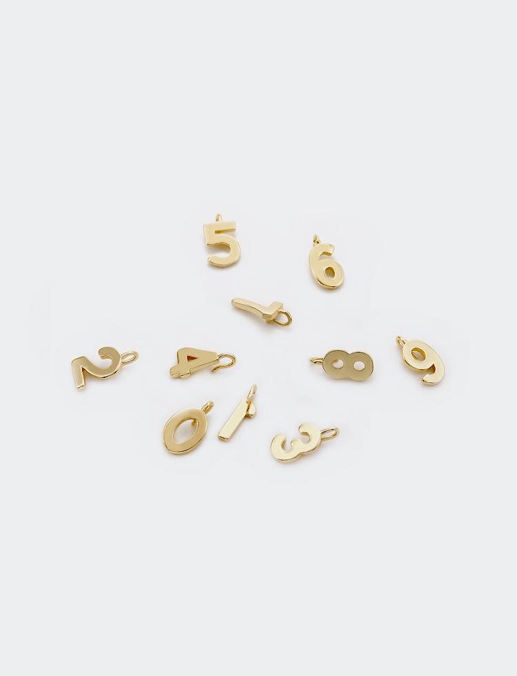 Acessorio/ Pingente Numeros DIY Pingente números 0 a 9 XYPJ100454 VENDIDO SEPARADAMENTE