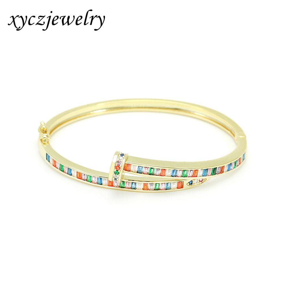 Bracelete prego colorido no atacado