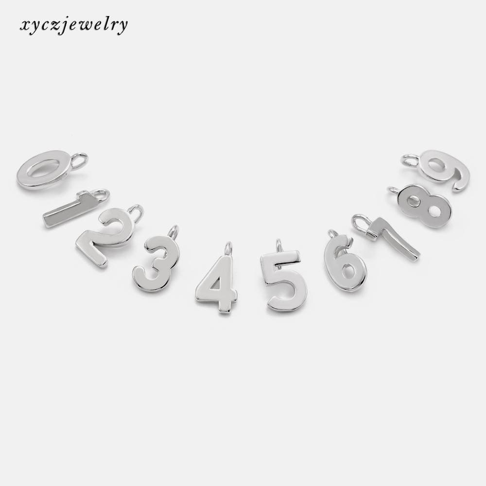 Acessorio/ Pingente Numeros DIY Pingente números 0 a 9 XYPJ100454 VENDIDO SEPARADAMENTE