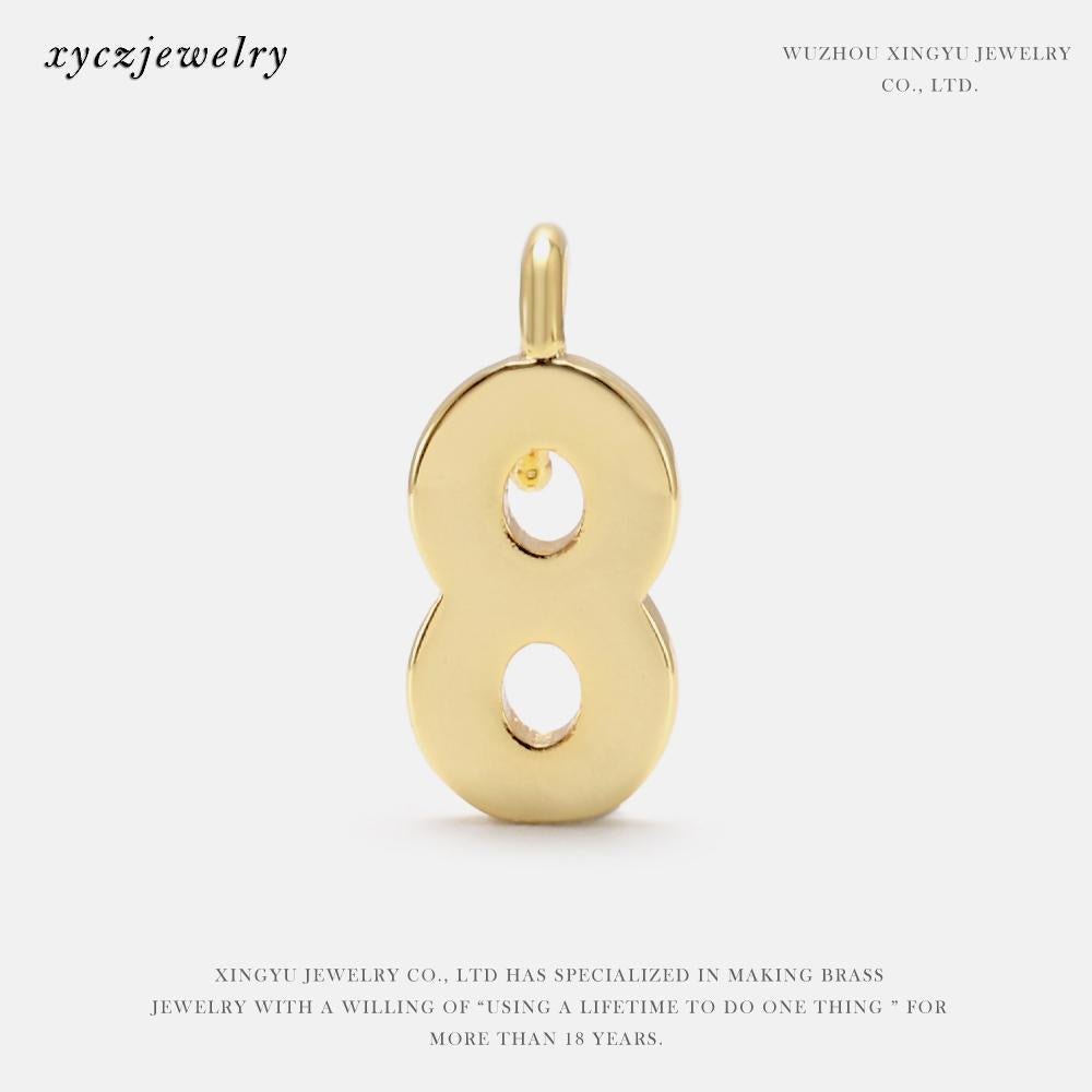 Acessorio/ Pingente Numeros DIY Pingente números 0 a 9 XYPJ100454 VENDIDO SEPARADAMENTE