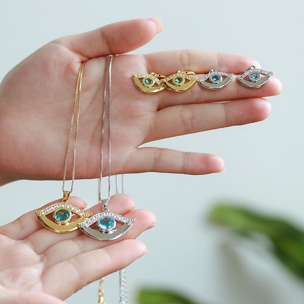 Colar Olho Pedra Verde XYS101053 VENDIDO SEPARADAMENTE