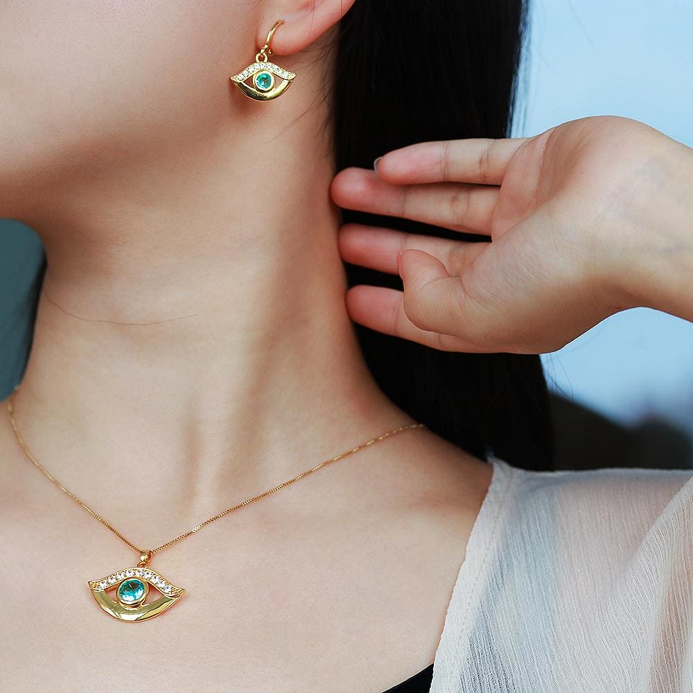 Colar Olho Pedra Verde XYS101053 VENDIDO SEPARADAMENTE