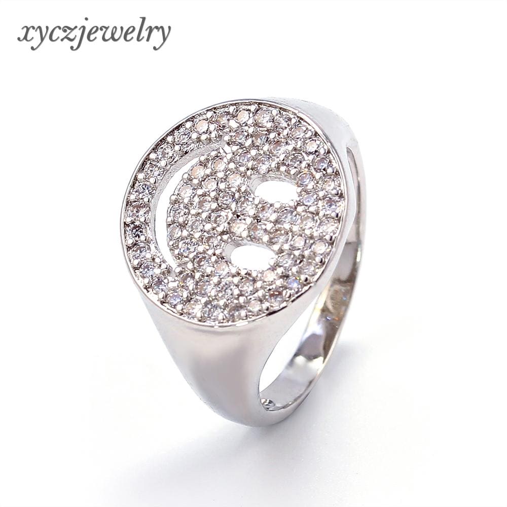 Anel smile cravejado no atacado