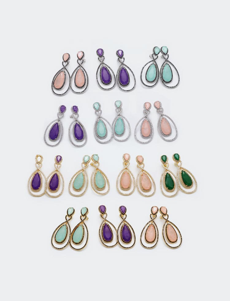 Brinco Gota Fusion Infinito XYS100486 Sucesso 耳环 VENDIDO SEPARADAMENTE