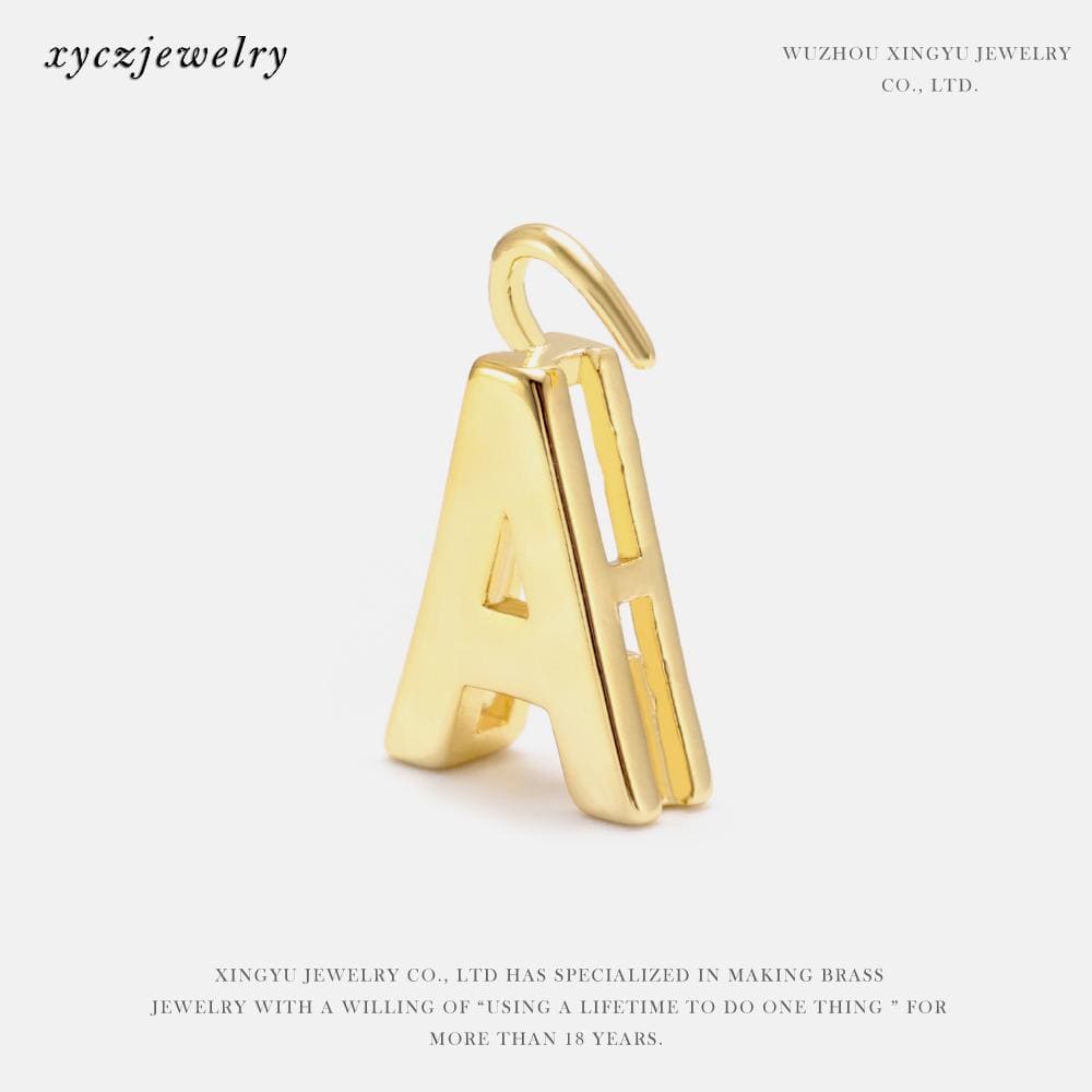 DIY Pingente letra inicial XYPJ100460 VENDIDO SEPARADAMENTE