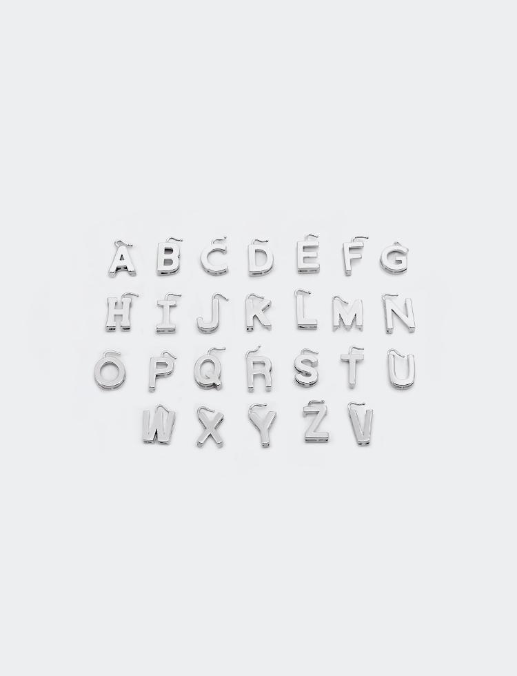 DIY Pingente letra inicial XYPJ100460 VENDIDO SEPARADAMENTE