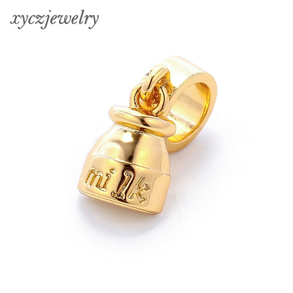 Berloque /Pingente Litro De Leite XYPJ100365 DIY配件 VENDIDO SEPARADAMENTE