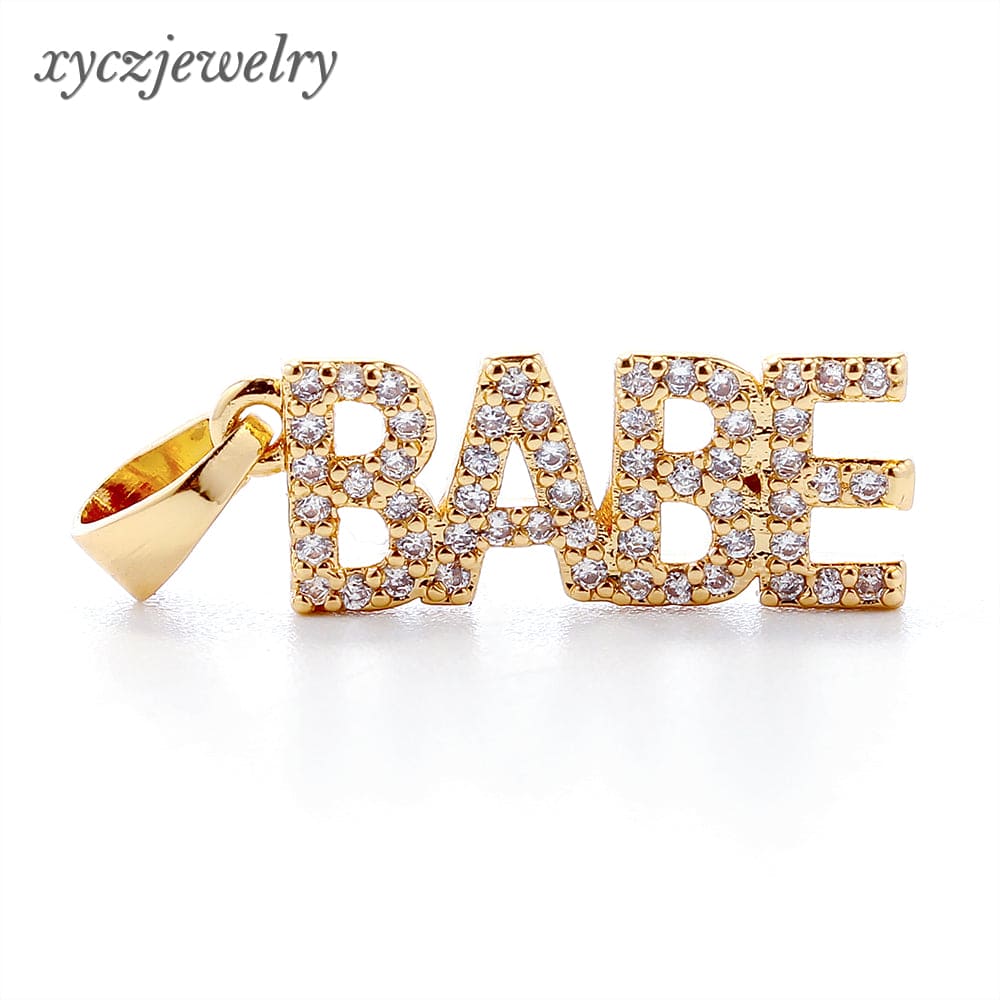 Berloque/Pingente BABE Cravejado XYPJ100361