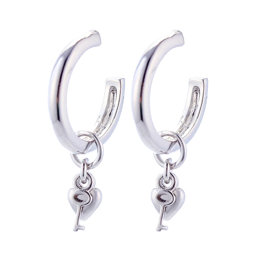 Berloque coração com chave no atacado