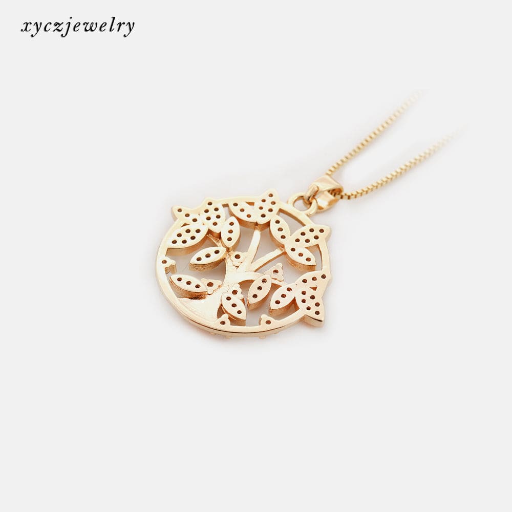 Colar de círculo de árvore-XYP100785