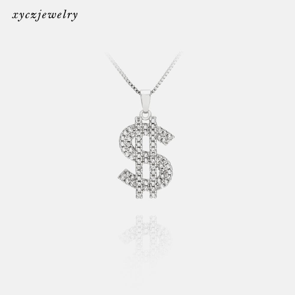 Colar Pingente Cifrão XYS100974 吊坠+链条