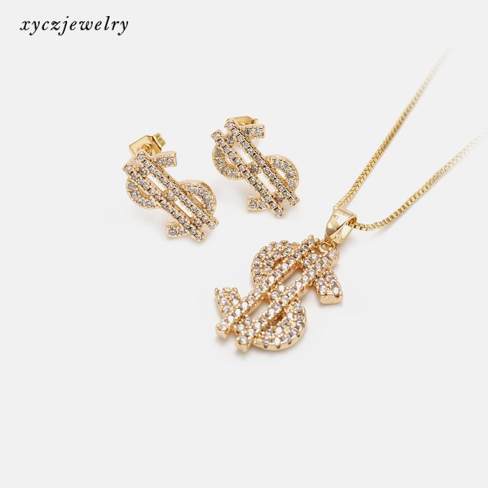 Colar Pingente Cifrão XYS100974 吊坠+链条