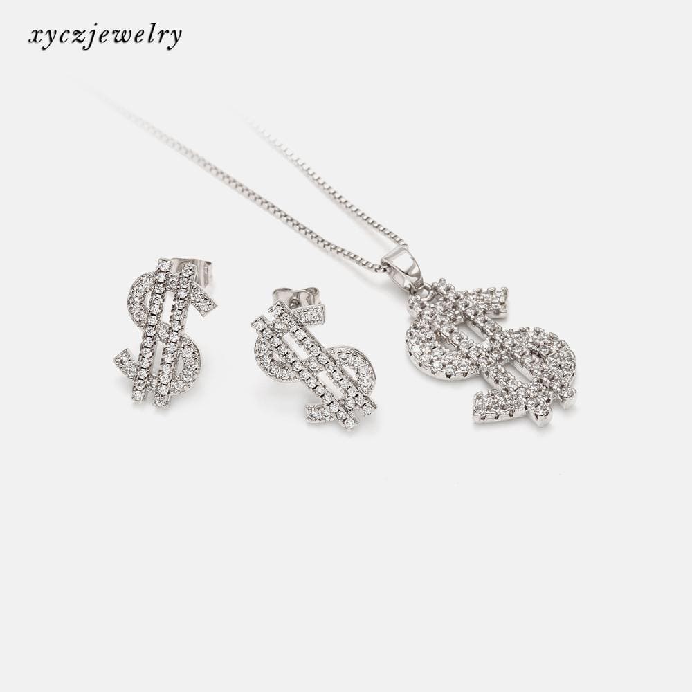 Colar Pingente Cifrão XYS100974 吊坠+链条