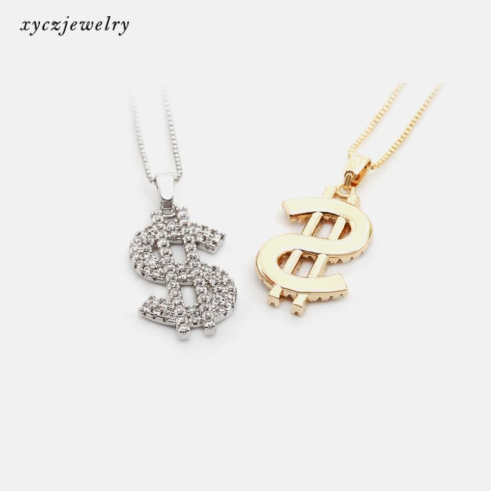 Colar Pingente Cifrão XYS100974 吊坠+链条