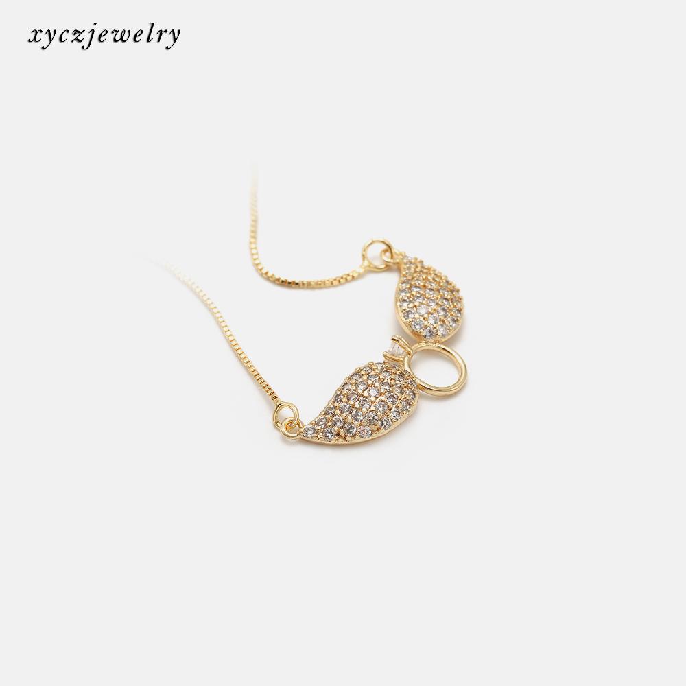 DESC-Colar Anel com Asas XYN100782 - SY1919 吊坠+链条