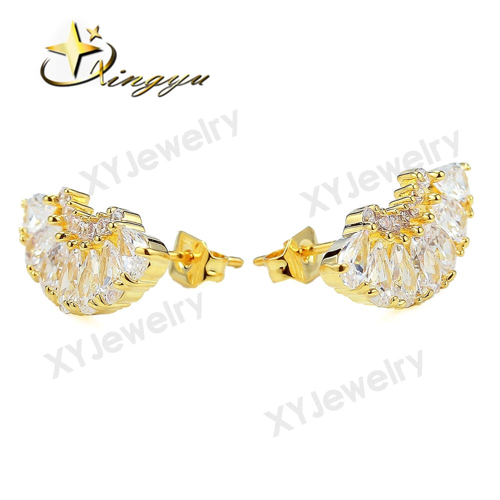 Brinco gotas de cristal XYE101318