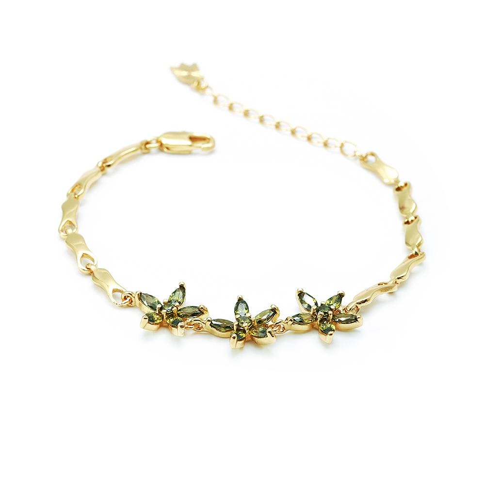 Pulseira Flor Triplo Luxo SL06 手链