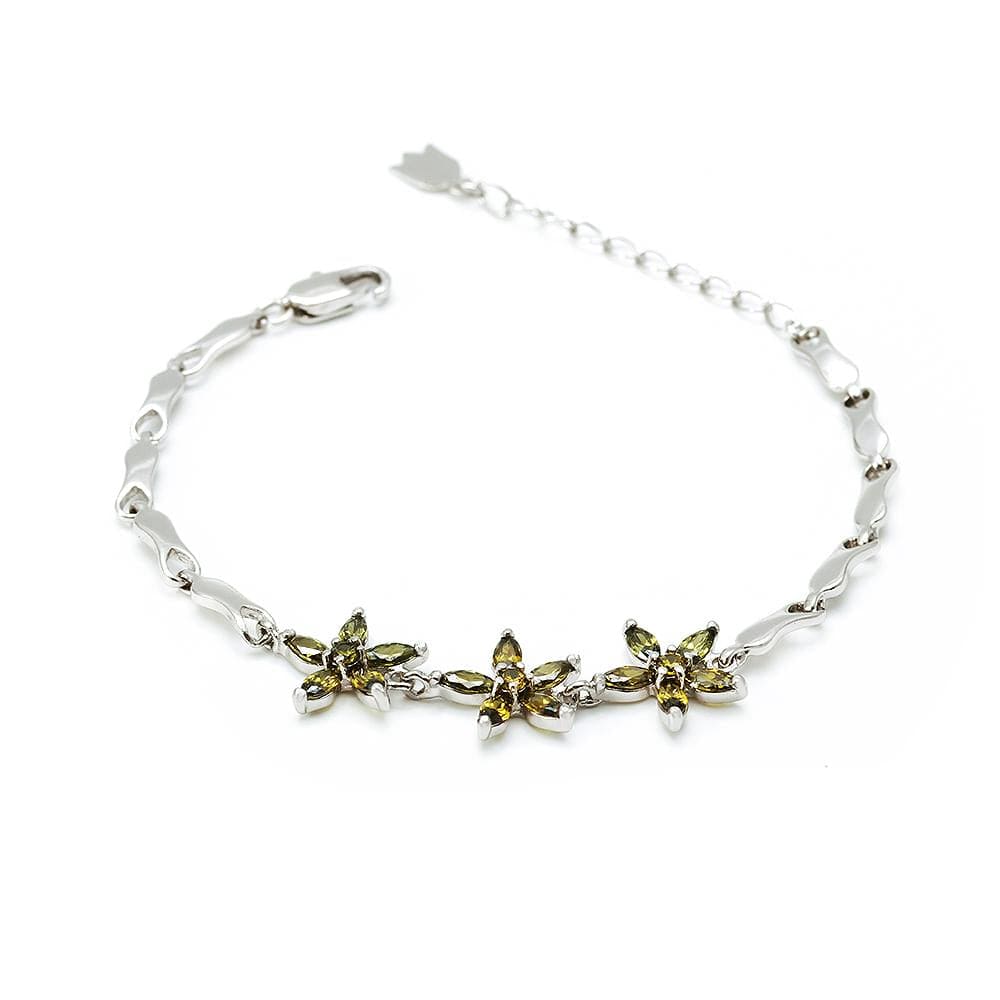 Pulseira Flor Triplo Luxo SL06 手链